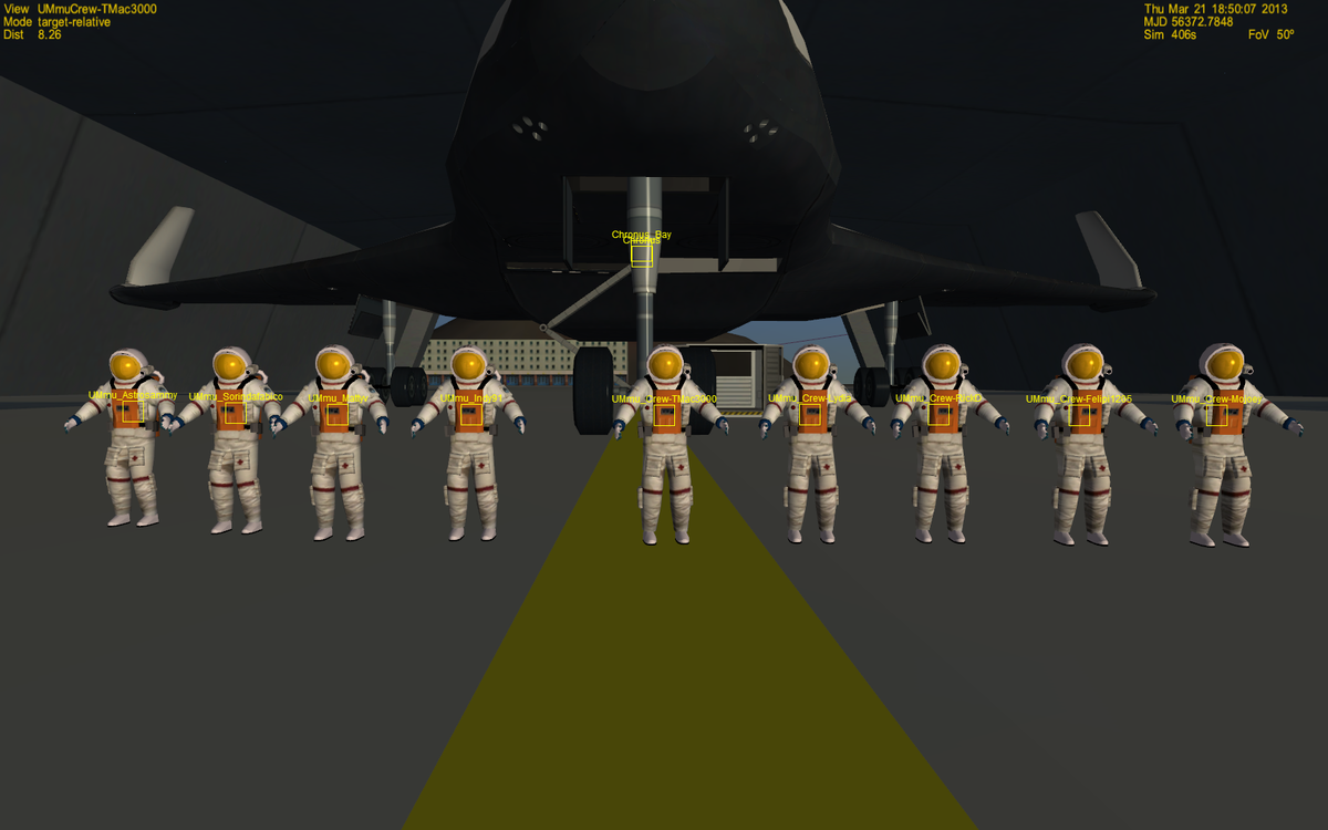 The landing crew of Chronus 8.