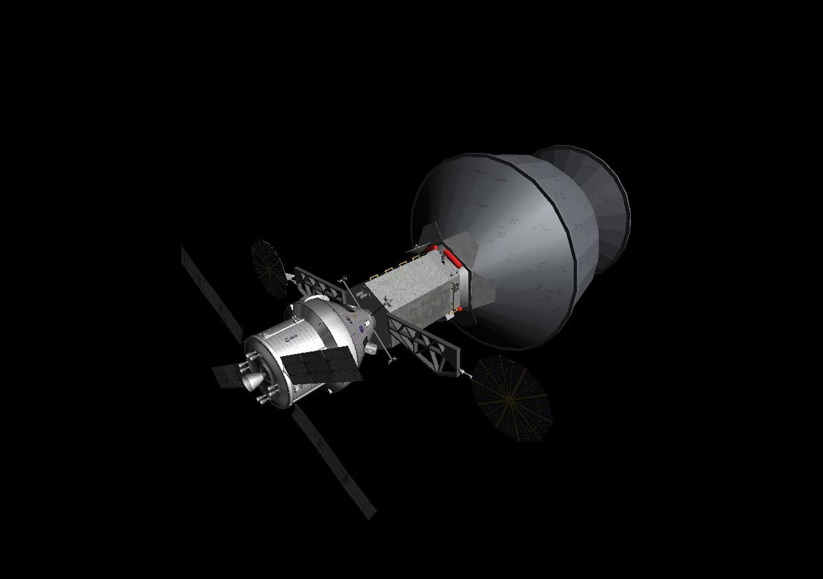 The Orion MPCV with the Asteroid Redirect Vehicle.