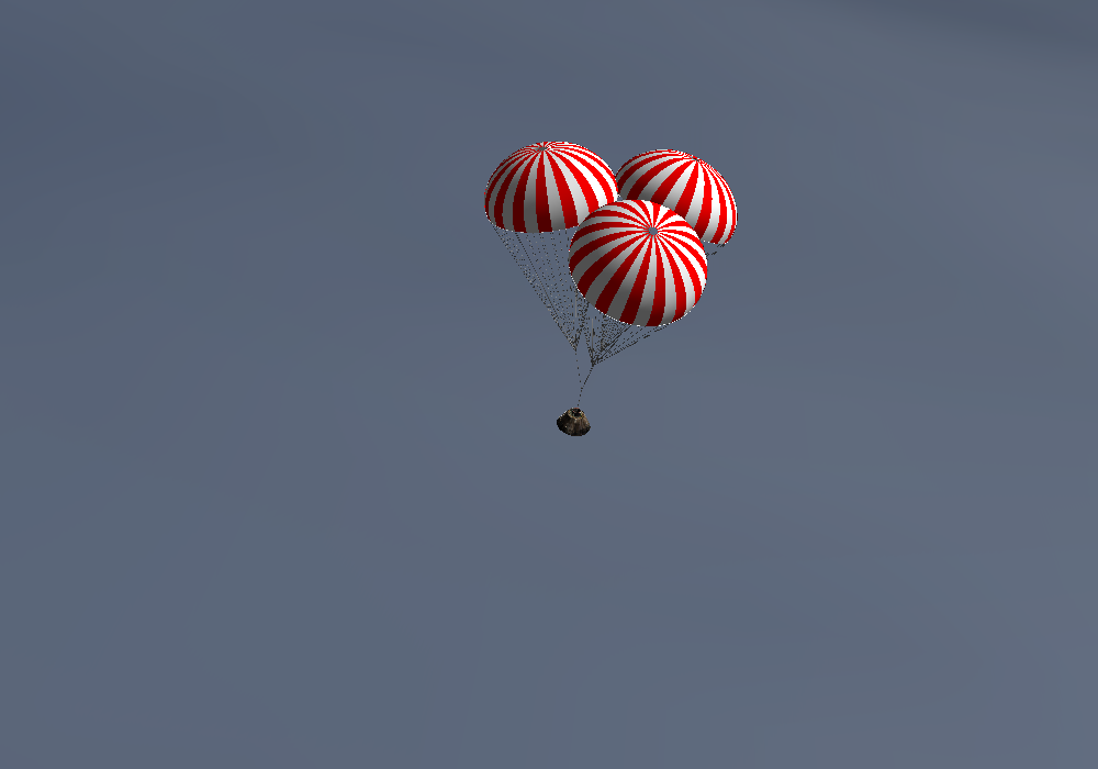 the parachutes from outside