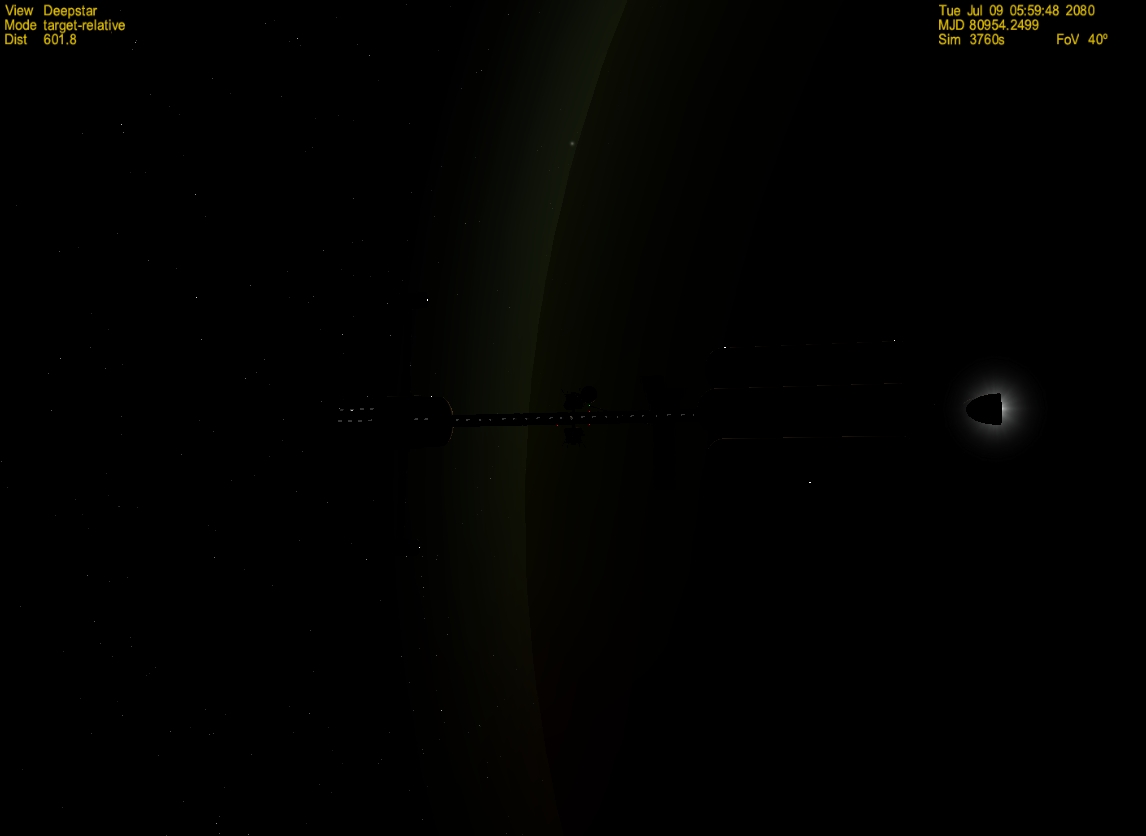 Titan orbit insertion