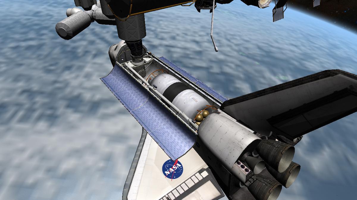 TransHab v1 Stowed aboard STS 101