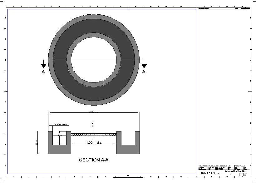 Universal Docking Ring. Since the specs came out a little crappy, here they are:
2m outside diameter.
1m inside diameter.
Outer and inner ring walls a