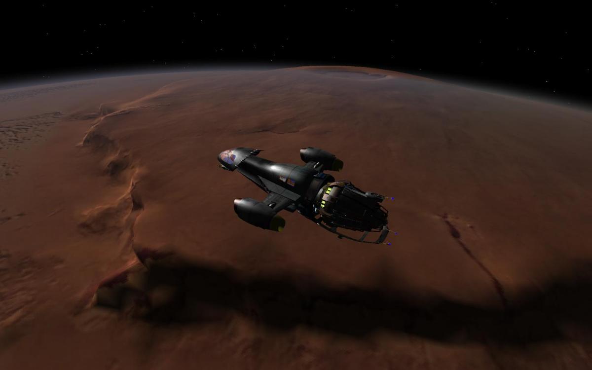 Virgin Galactic Passes over Olympus Mons 2