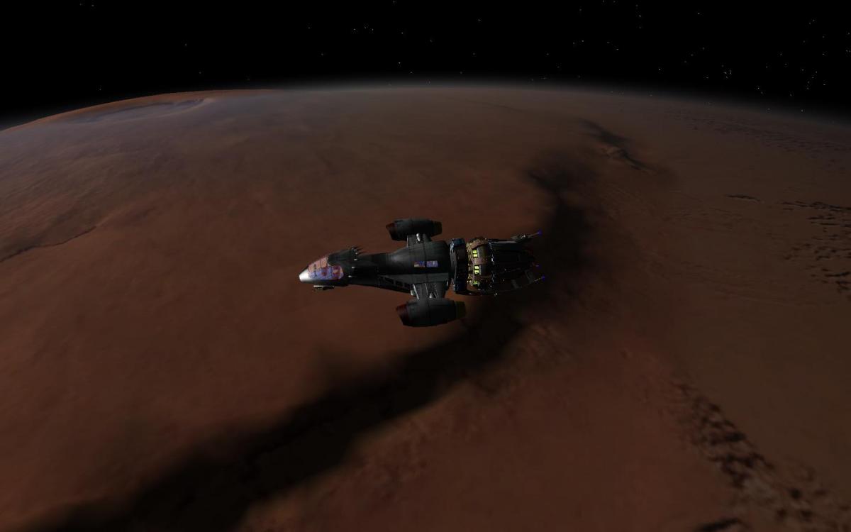 Virgin Galactic Passes over Olympus Mons 3