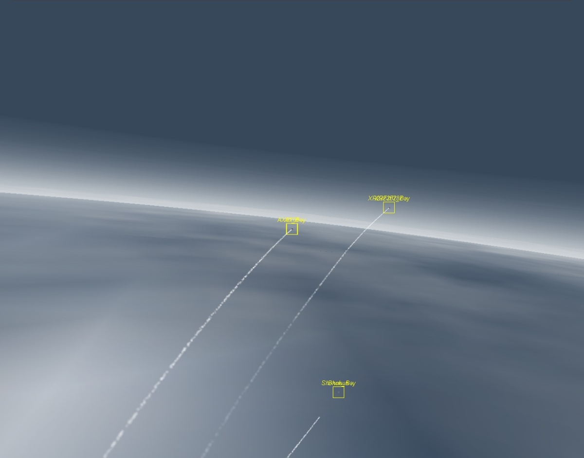 XR2's taking off from WIN, en route to KSC