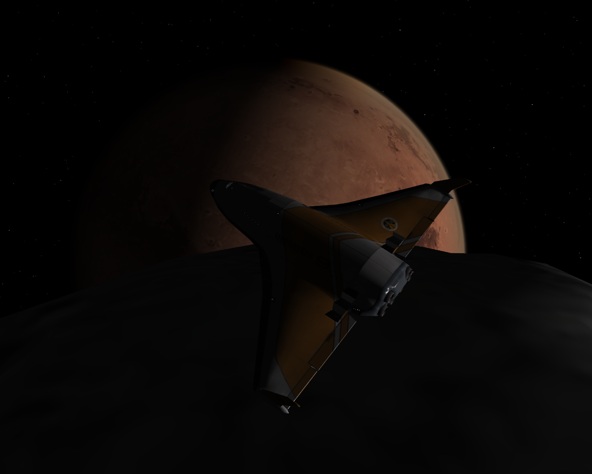 XR5 Mars rise above Phobos