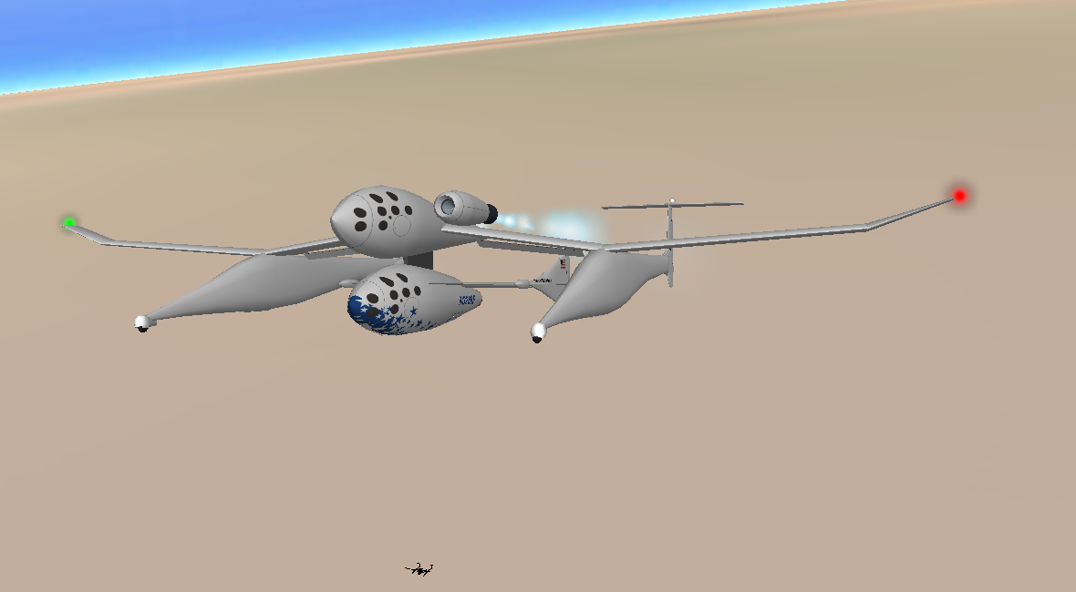 yes, the spaceshipone real looks like this